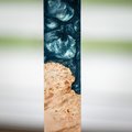 Maple Burl and Resin Pen Blank - Pen Turning Blank - Stabilized - pen-45