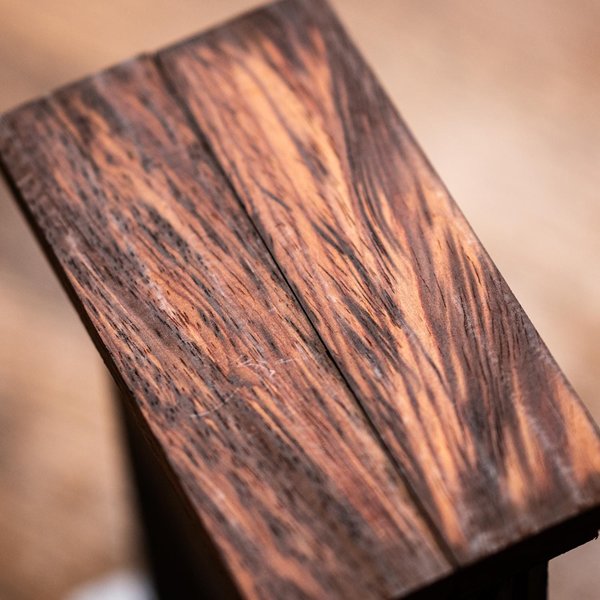 Indian Rosewood Knife Scales - Stabilized and Flattened ex-36