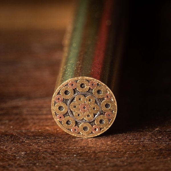 Mosaic Knife Pins - Knife Handle - Brass - 1/4” - 6mm - pin-19