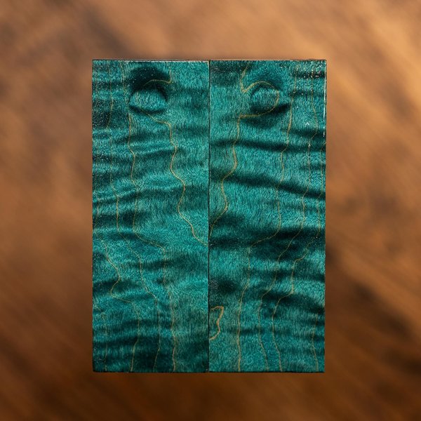 Curly Maple Knife Scales - Super Curly - Chatoyancy - map-5